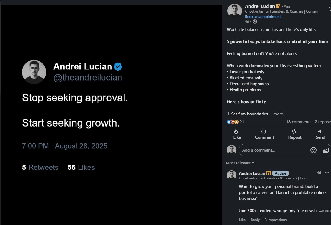 LinkedIn Post Example